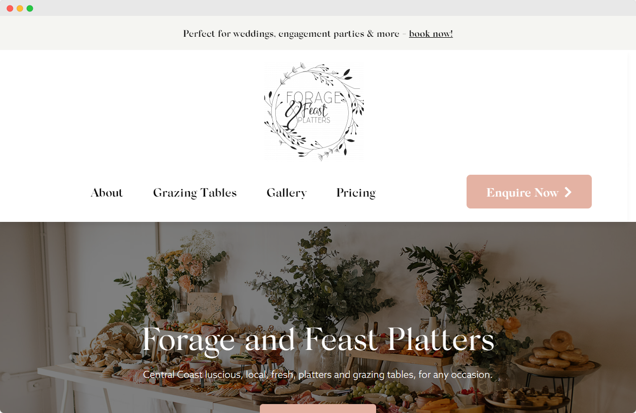 Forage and Feast Website