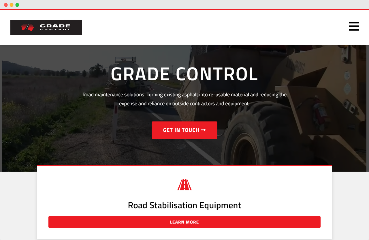 Grade Control Website